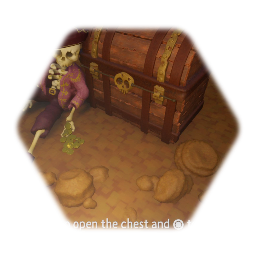 Animated Dead Man's Pirate Treasure Chest  Optimized