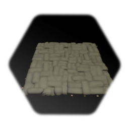 Square stone path