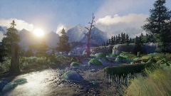 Nature Scene : mountain valley