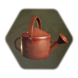worn watering can