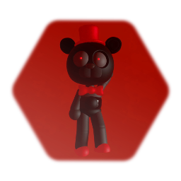 Cartoon shadow of the past standing animation