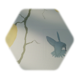 *Lemon & Bird Wallpaper