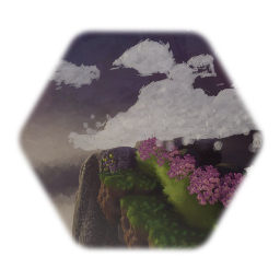 Fantasy floating island