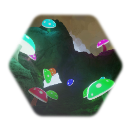 Random Colored Mushroom