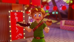 Young Link at a festival