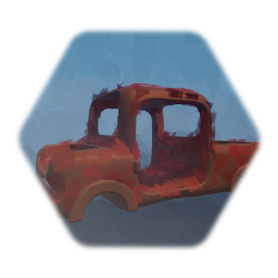 Unexciting rusty truck