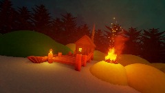 Relaxing Log Cabin Environment