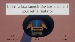 Get in a box launch the box and mail yourself simulator