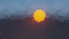 A Simple Sun with burning sound effects