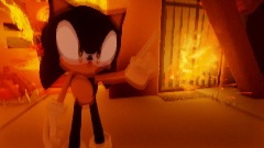 Sonic lights an innocent man's house on fire and says the funny