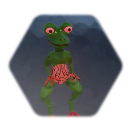 Manta la grenouille (rouge)