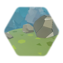 Cel shaded rock
