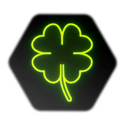 Neon Four-Leaf Clover