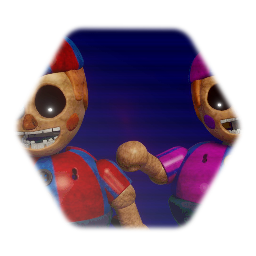 Withered Balloon Boy & JJ model | <pink>Fnaf 2