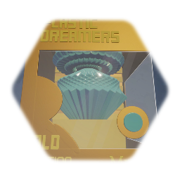 (Gold Edition) Geometric Blue Lamp (Item #2) (2 Of 3)