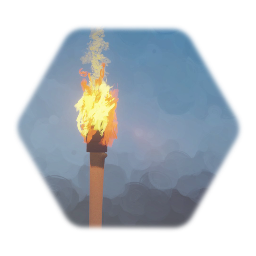 Wood Torch (Lit)