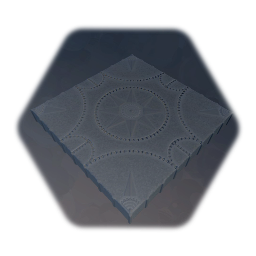 Square Stepping Stone - Sun Design