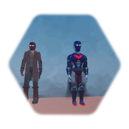 Arkham Knight and Red Hood