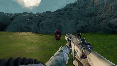 M4A1 animation of a man reloading the M4A1 gun