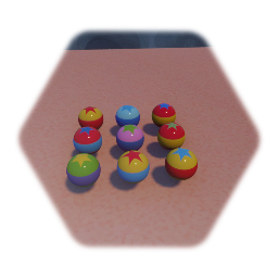 Pixar Rugrats and Blue's Clues balls