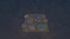 Waldboden mit Steinen