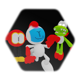 So i remade Dig dug characters with bigchungas models