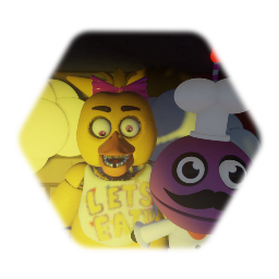 Chica with cupcake (Fnaf plus)