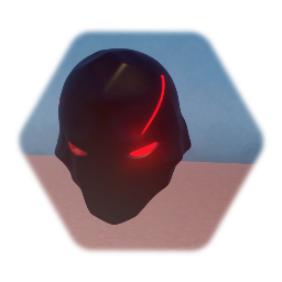 Black red mask