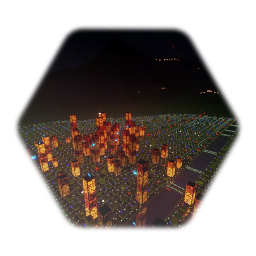 Ultra low thermo night cityscape