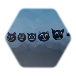 Remix of Cartoon cat head models