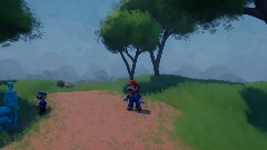 Mario experiences something