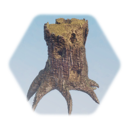 Realistic Mossy Stump