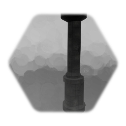 Amnesia asset: Stone wall pillar