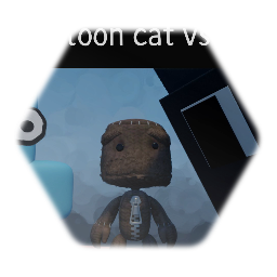 Cartoon cat vs one