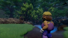 Wario gets attacked by Bigfoot