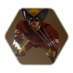 Cartoon James Howlett Wolverine