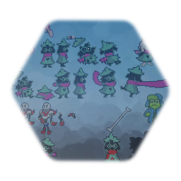 Deltarune battle sprites