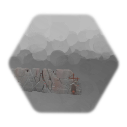 Busted Concrete Barricade