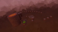 Hek a chicken at dusk