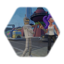 Fry, Bender & Leela From Futurama