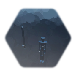 Metal Sword Guy W/Inventory