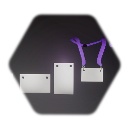 Blank Id card /Tags and lanyards