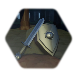 Cyclops sword and shield