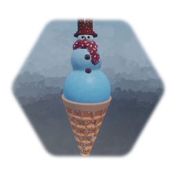Snowman ice cream