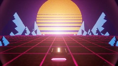 Synthwave Runner (Interactive visualizer)