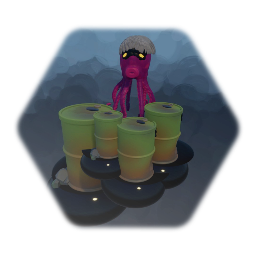 Octopus oil drummer