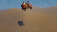 Demo car in desert