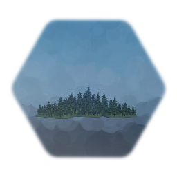 Background Thick Forested Hill