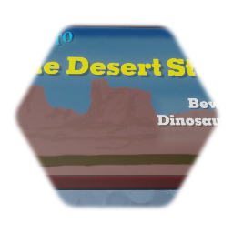 Desert state highway sign