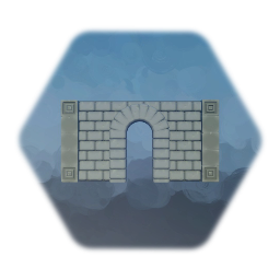 Castle Brick Wall Doorway 1